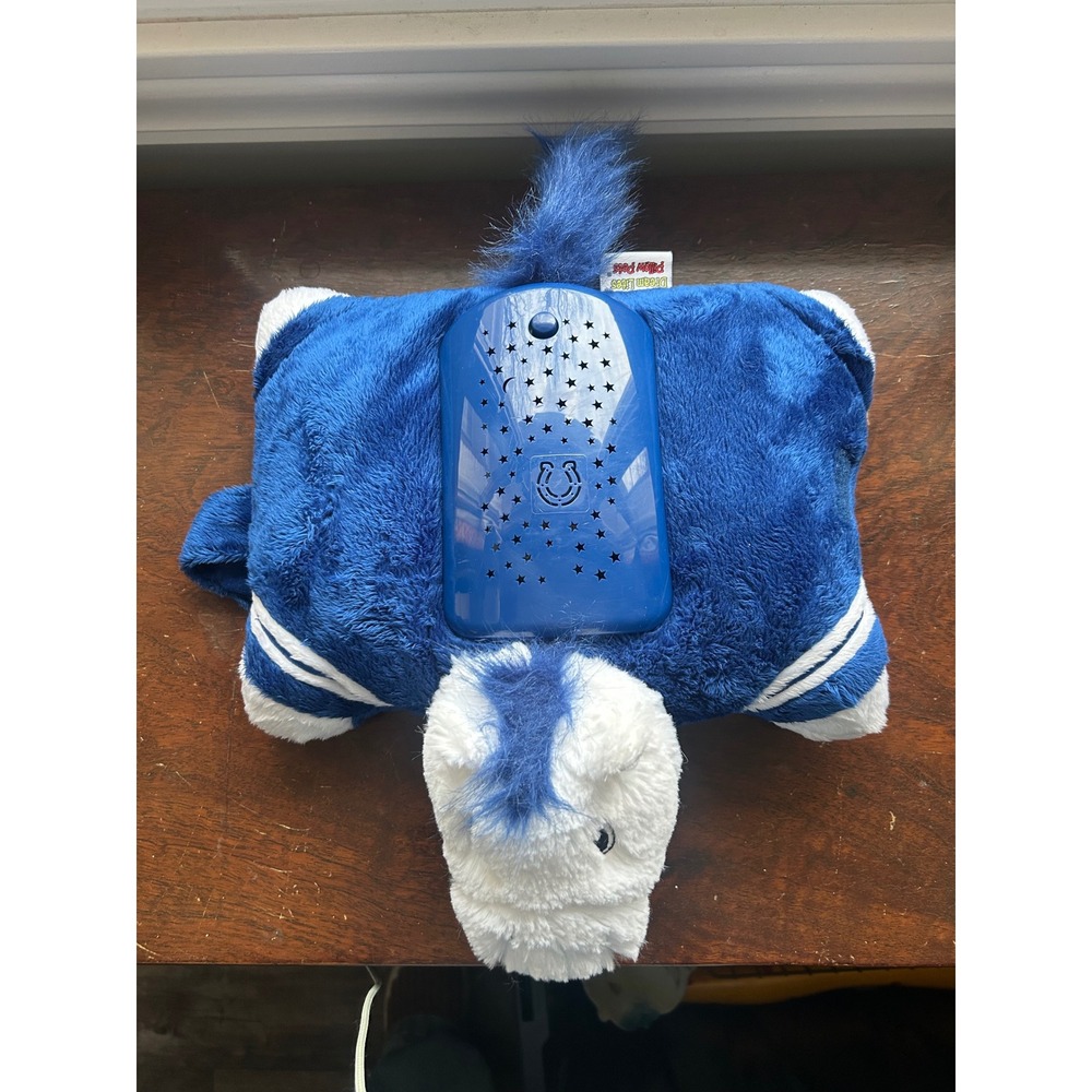 Dream Lites Pillow Pets Colts Blue Horse‎ Projector Night Light Plush Toy